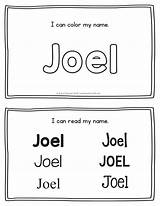 Joel Handwriting sketch template