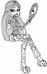 Monster High Coloring Pages Color Print sketch template