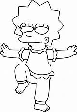 Lisa Simpson Para Colorear Los Simpsons Coloring Pages Karate Pie Pijamas Con Un Kid La Hacia Páginas Originales Parada Pierna sketch template