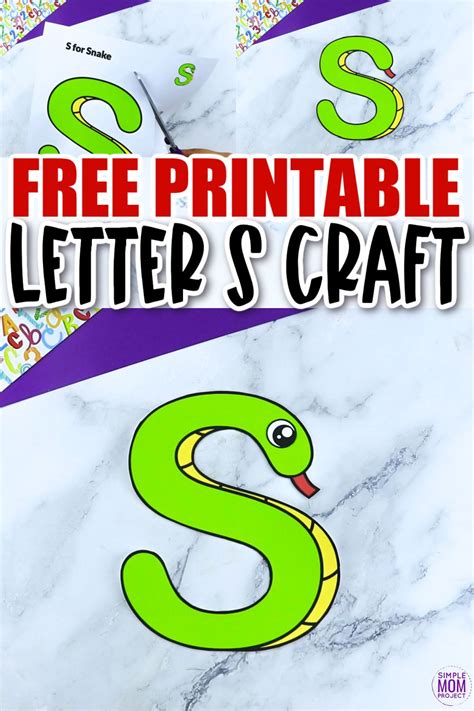 printable letter  craft template simple mom project preschool