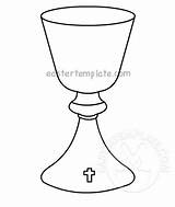 Communion Chalice First Coloring Printable sketch template