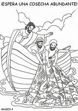 Coloring Pages Jesus Fish Niños Catch Men Kids Para Bible Colorir Fishers Miraculous School Nets Sunday Biblicos Dibujos Desenhos Clase sketch template