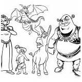 Shrek Coloring Characters Movie Fiona Carriage Onion Married Princess Were They Just sketch template