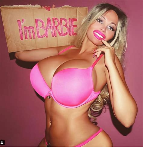 topless ‘human sex doll with giant fake boobs urges married men to leave their wives daily star