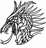 Scary Dragon Coloring Pages Dragons Getcolorings Color Printable sketch template