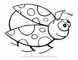 Ladybug Coloring Pages Cute Ladybird Bug Colouring Girl Color Kids Drawing Printable Cartoon Getcolorings Getdrawings Lady Print Fresh Colorings sketch template