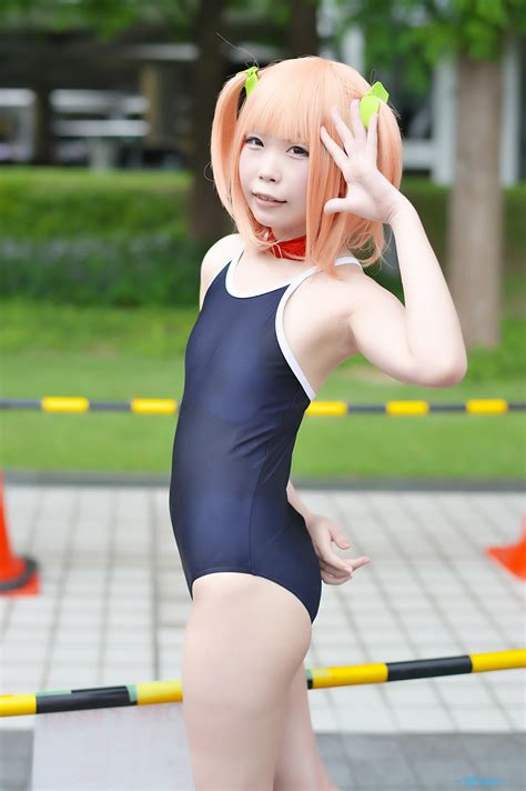 Bikini Collar Cosplay Harusaki Chiwa One Piece Swimsuit