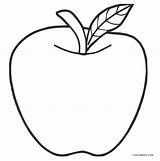 Apfel Cool2bkids Pomme Ausmalbild Manzanas Ausdrucken Fruta sketch template