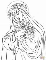 Heilige Dibujo Ausmalbild Supercoloring Lucia sketch template