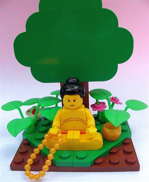 the life of a buddhist monk in lego