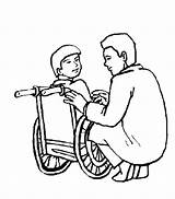 Coloring Pages Wheelchair Hospital Building Color Kids Sitting Drawing Yahoo Search Getcolorings Kid Bulk Getdrawings Bulkcolor sketch template