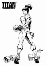 Muscle Musculação sketch template