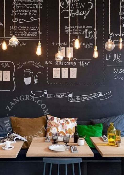 creative coffee shop  chalkboard ideas homemydesign