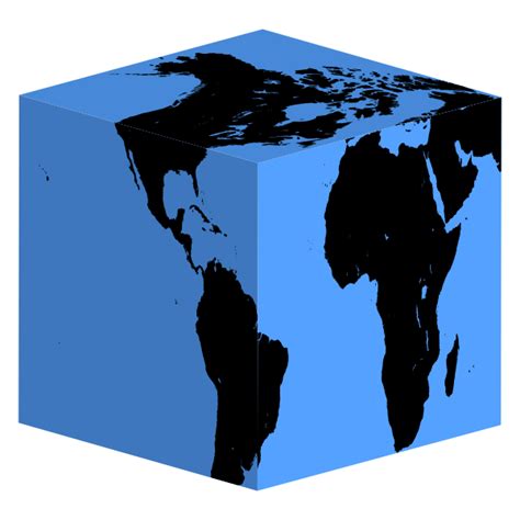 cube earth silhouette  svg