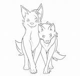Wolf Coloring Pages Couples Wolves Paint Ms Lines Deviantart Sketch Template sketch template