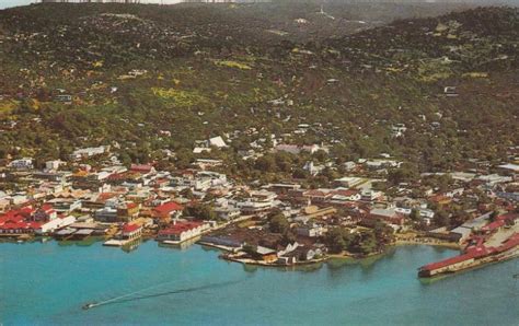 Aerial View City Of Montego Bay Jamaica 1970