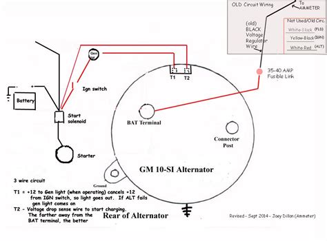 chevrolet chevy  wire alternator wiring diagram incredible diagram