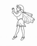 Mythical Fairies Elves Pixie sketch template