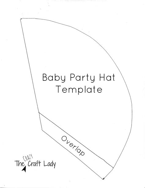 baby party hats   printable template  crazy craft lady