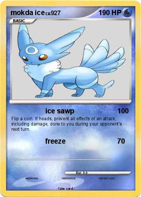 Pokémon Mokda 1 1 Ice Sawp My Pokemon Card