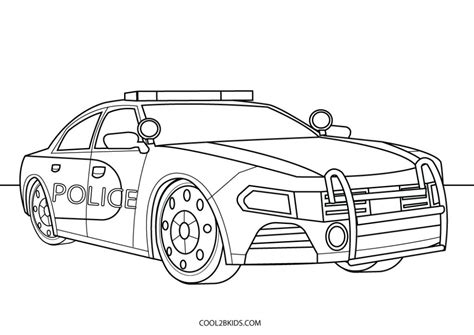 printable police car coloring pages  kids