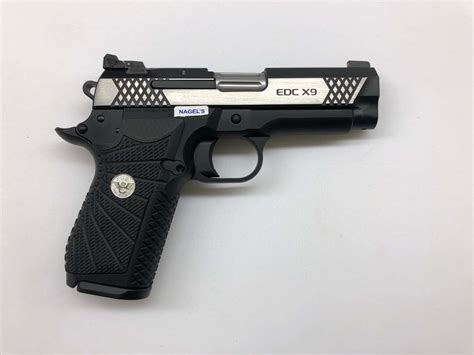wilson combat edc  polished  mm pistol ameriglo night sight    edcx p