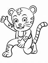 Tigre Tigers Bailando Colorare Disegno Tygrys Dibujosonline Drukuj Onlinecoloringpages sketch template