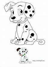Dalmatian Coloring1 sketch template