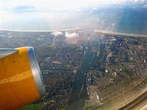 aerial view  ijmuiden   noordzee holland   flickr