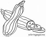 Zucchini Coloring Pages Printable Vegetable Clipart Print Kids Color Vegetables Getcolorings Getdrawings sketch template
