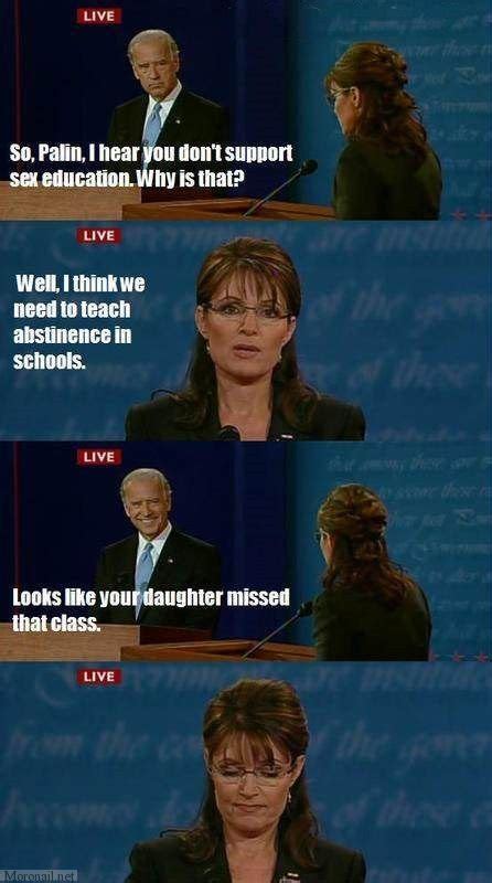liveso palin i hear you don t support sex education why