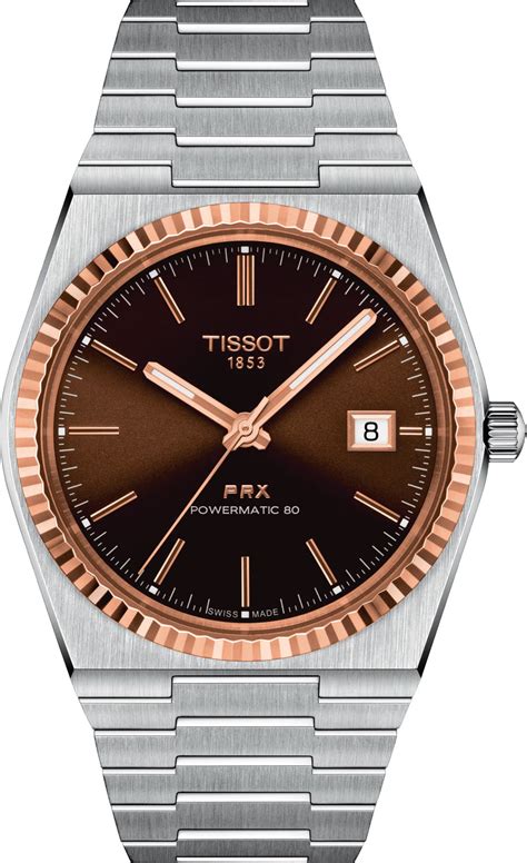 tissot  prx powermatic  steel  gold ubicaciondepersonas