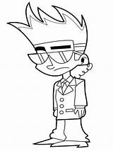 Johnny Test Coloring Pages Cartoon Recommended Color sketch template