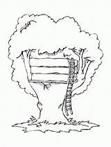 Coloring Pages Tree House Magic Popular sketch template