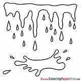 Colouring Spring Puddles Children Coloring Sheet Title sketch template