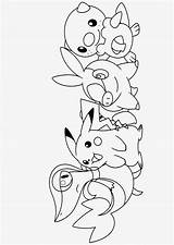 Coloring Pokemon Pages Starters Clipart Library Print Kids sketch template