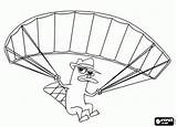 Paracaidas Ornitorrinco Phineas Ferb Salta Meep Perny Perry sketch template