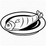 Fish Drawing Food Clipart Fried Meat Icon Meal Restaurant Plates Transparent Nba Youngboy Drawings Fishes Breakfast Kitchen Icons Step Getdrawings sketch template