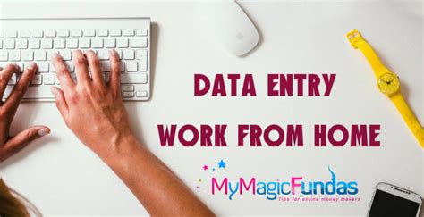 perform data entry work  home  work