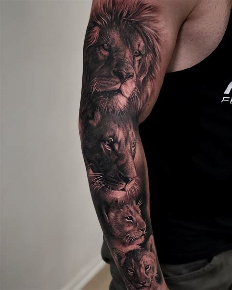 Pin By Pawel Wysokulski On Pomysły Na Tatuaż Big Cat Tattoo Lion