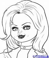 Chucky Coloring Pages Horror Drawing Doll Tiffany Scary Drawings Bride Draw Easy Halloween Dibujos Movie Step Adult Printable Creepy Colouring sketch template