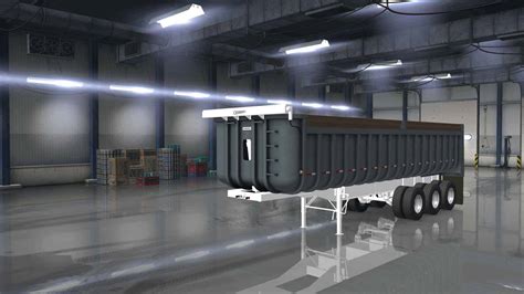 fruehauf single dump    trailer ats mod american truck simulator mod