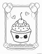 Cute Kawaii Mewarnai Drawings Adorable Desa Catatanku Shopkins Cream sketch template