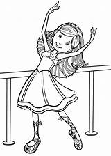 Bailarina Ballerina Menina Groovy Infantis Letscolorit Getdrawings Fille sketch template
