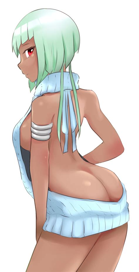 Rule 34 Aran Sweater Armlet Ass Back Backless Outfit