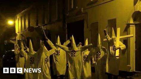 newtownards group dressed as kkk members is hate crime bbc news