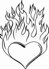 Flames Flaming Flame Herz Panthers Gebrochenes Clipartmag Sketches Colouring Legais Colorir Dibujar Desenhar Beth Malvorlage Amorphi sketch template