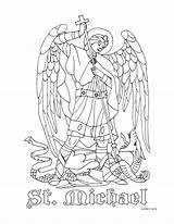 Archangel Michaelmas sketch template