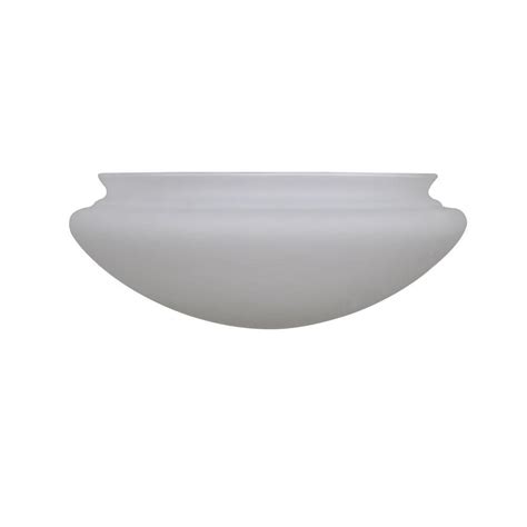 ceiling fan glass replacement light cover bowl decor frosted metarie white   ebay