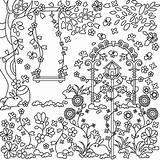 Coloring Spring sketch template